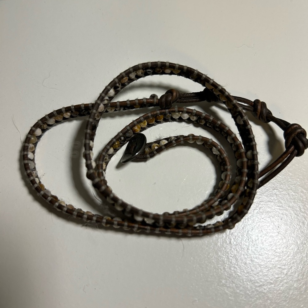 Chan Luu 3 Wrap Faceted Stone Bracelet - Picture 5 of 9